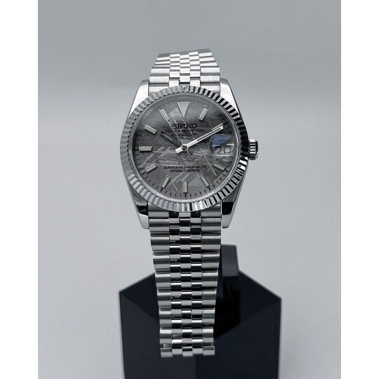 Custom Seiko Mod • Real Meteorite Premium Datejust • 36mm